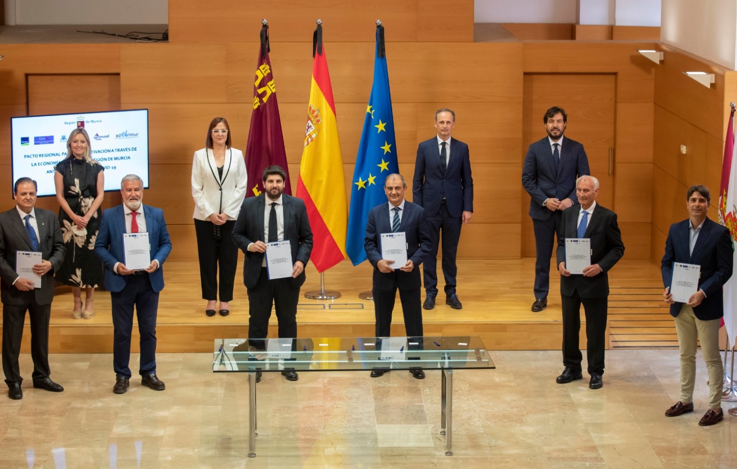 Firma del Pacto Regional para la Reactivación Económica y Social de la Región de Murcia