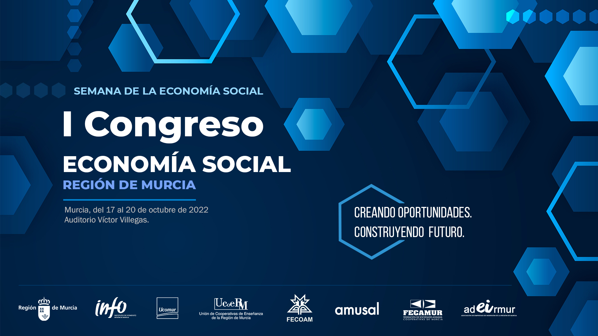 La Región de Murcia será el epicentro de la economía social del 17 al 20 de octubre
