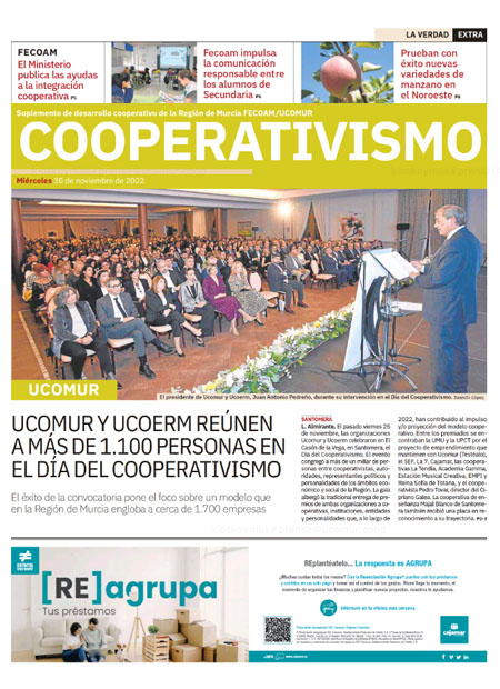 Ucomur y Ucoerm reúnen a más de 1.100 personas en el día del cooperativismo