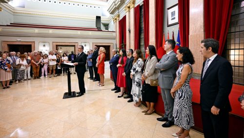Recepción institucional en el Ayuntamiento de Murcia: inaugurando la colaboración europea