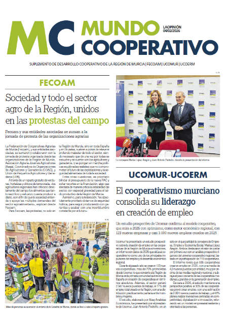 Especial Cooperativismo 3 El cooperativismo murciano consolida su liderazgo en creación de empleo