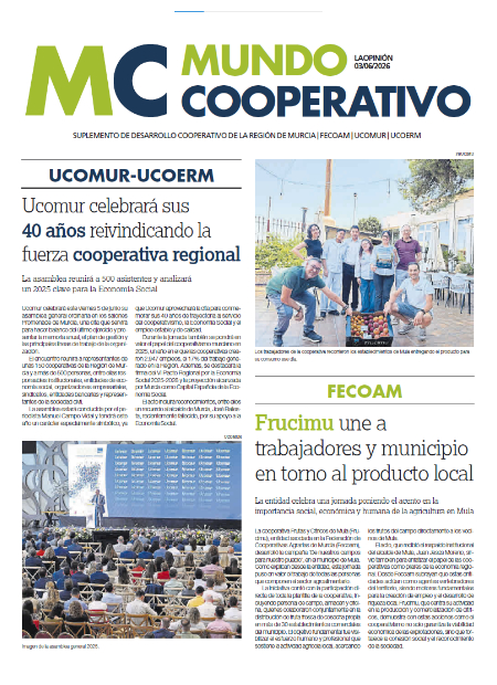 Especial Cooperativismo 2 Ucomur celebrará sus 40 años reivindicando la fuerza cooperativa regional