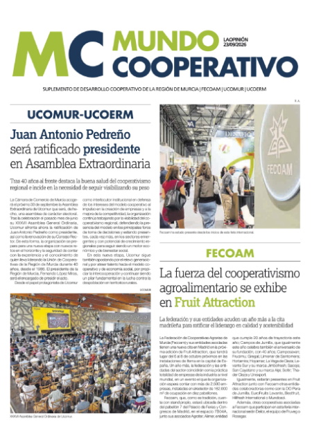 Especial Cooperativismo 2 Juan Antonio Pedreño será ratificado presidente en Asamblea Extraordinaria