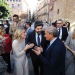 26/2/2025. Inauguración monumento de Cristóbal GABARRON en Santo Domingo con la ministra Yolanda Díaz, lopez miras, ballesta, Juan Antonio pedreño y ballesta
© VICENTE VICENS - Ucomur